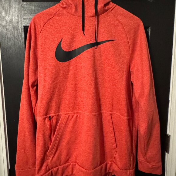Nike Other - Mens Nike Bright Orange Black Hooded Sweatshirt